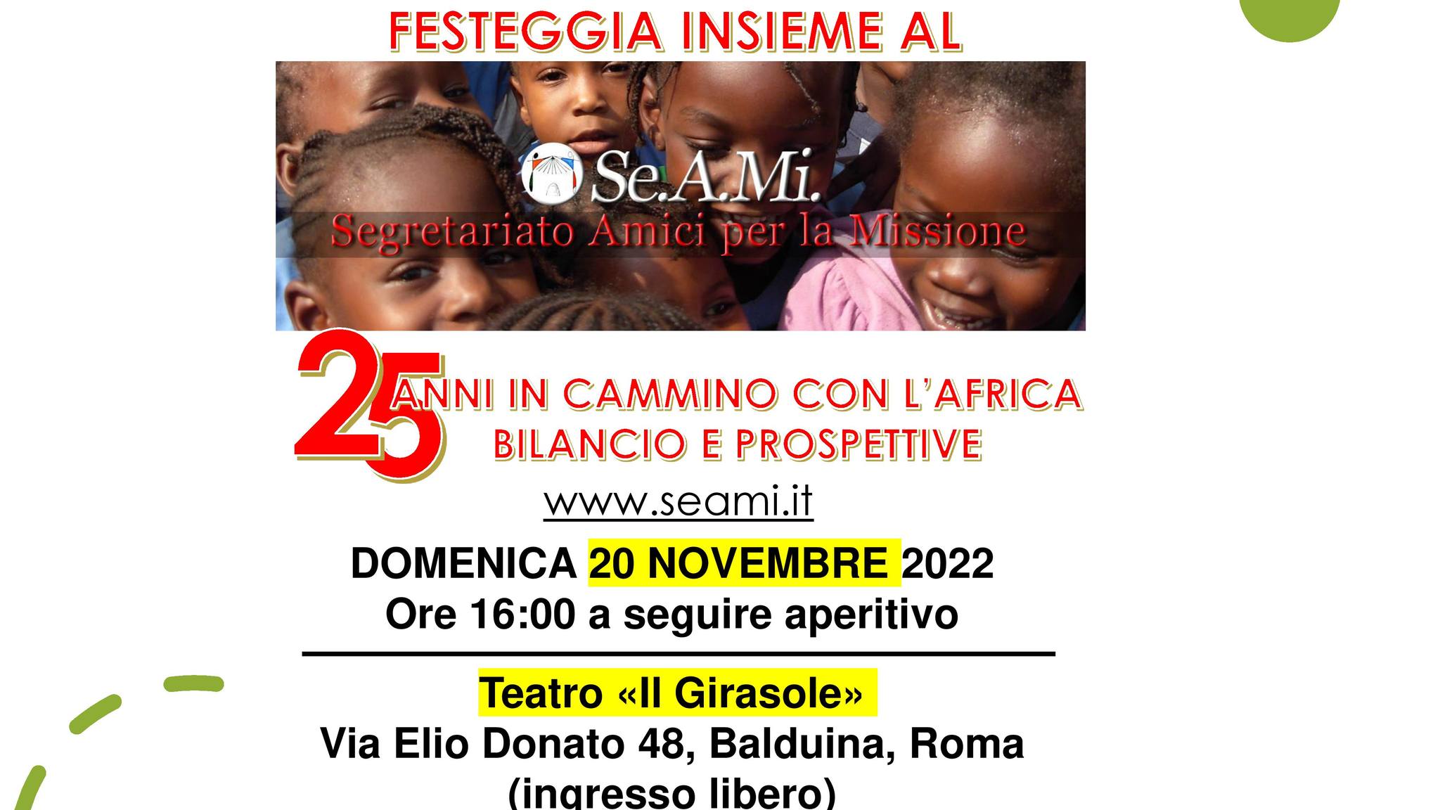 A Roma per il 25° anniversario del SeAMi