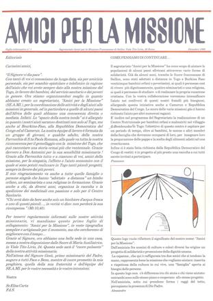 AMICI PER LA MISSIONE 1 - dicembre 1998