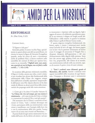 AMICI PER LA MISSIONE 15 - marzo 2004