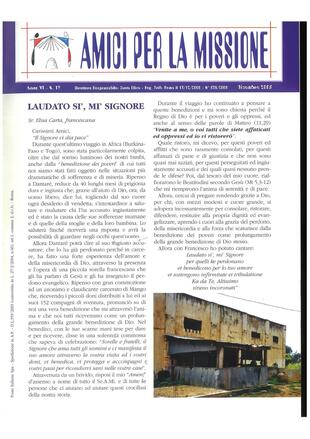 AMICI PER LA MISSIONE 19 - dicembre 2005