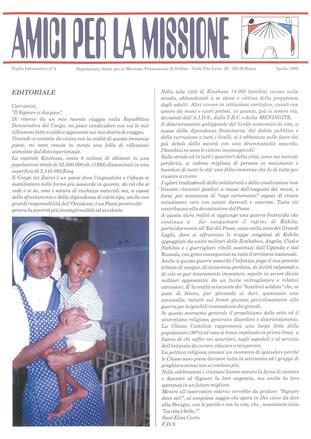 AMICI PER LA MISSIONE 2 - aprile 1999