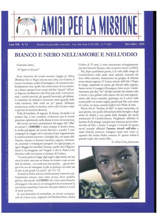 AMICI PER LA MISSIONE 24 - novembre 2008