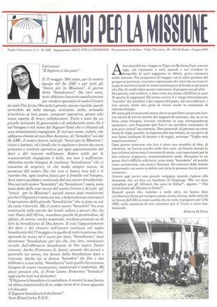 AMICI PER LA MISSIONE 3 - giugno 1999