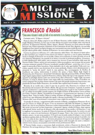 AMICI PER LA MISSIONE 33 - gennaio-marzo 2011