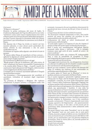 AMICI PER LA MISSIONE 4 - ottobre 1999
