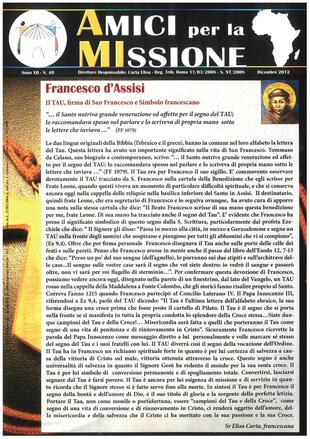 AMICI PER LA MISSIONE 40 - dicembre 2012