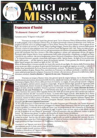 AMICI PER LA MISSIONE 41 - maggio 2013