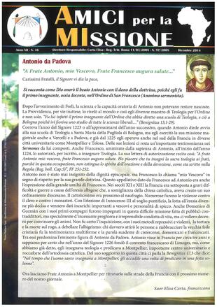 AMICI PER LA MISSIONE 46 - dicembre 2014