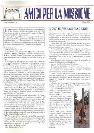 AMICI PER LA MISSIONE 6 - maggio 2000