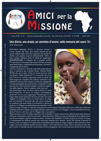 AMICI PER LA MISSIONE 62_Aprile 2020
