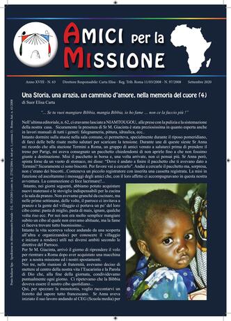 AMICI PER LA MISSIONE 63_Settembre 2020